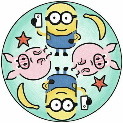 Ravensburger Painting Set Mandala Minions for Children 6+ years old Years