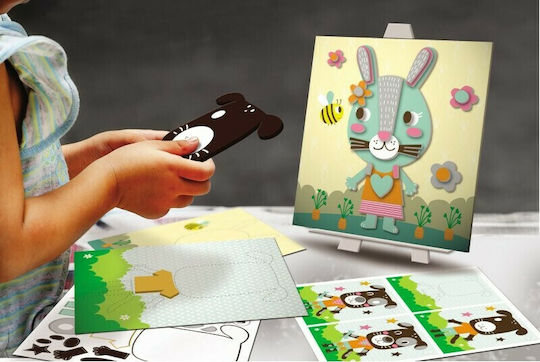 Crealign Kinderhandwerk Bastelsets mit Samt Tieren für Kinder 3+ Jahre alt+ Jahre
