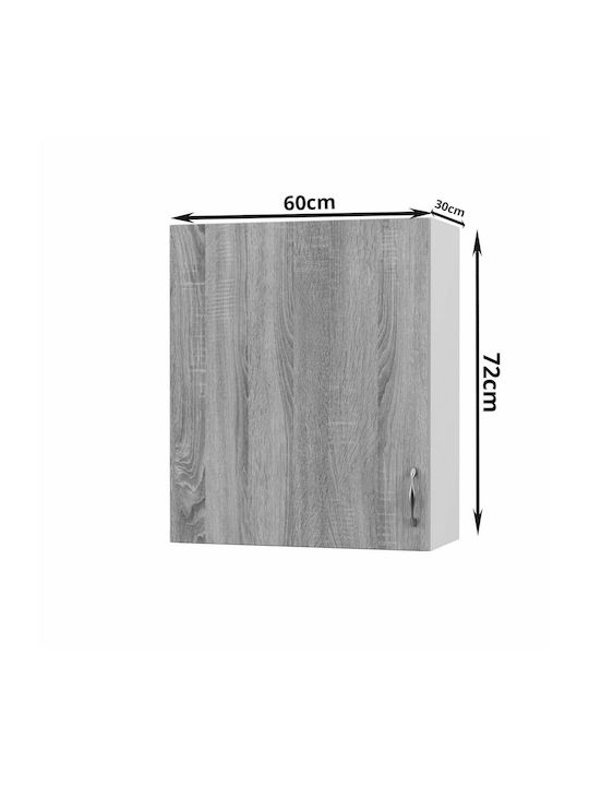 Шкаф Окачване Modest 60x30x72см Λευκό - Sonoma