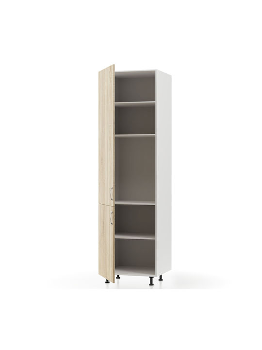 Στήλη Κουζίνας Modest 60x57x214cm Λευκό - Sonoma