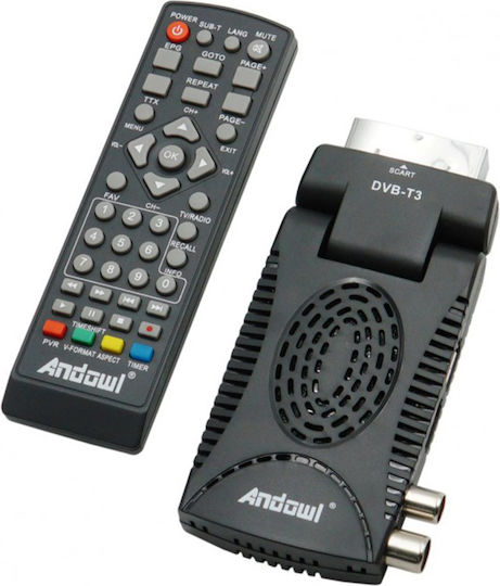 Andowl QY-H02 Ψηφιακός Δέκτης Mpeg-4 HD (720p) Σύνδεσεις SCART / HDMI / USB