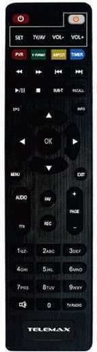 Telemax DVB-150 32-0150 Ψηφιακός Δέκτης Mpeg-4 Full HD (1080p) με Λειτουργία PVR (Εγγραφή σε USB) Σύνδεσεις SCART / HDMI / USB