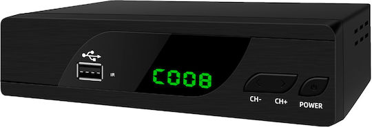 Lamtech LAM020915 LAM020915 Ψηφιακός Δέκτης Mpeg-4 Full HD (1080p) με Λειτουργία PVR (Εγγραφή σε USB) Σύνδεσεις SCART / HDMI / USB