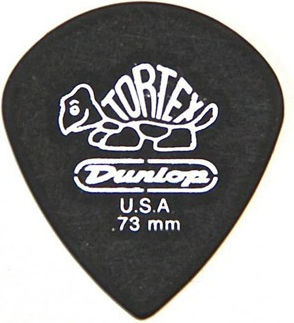 Dunlop Pick Guitar Tortex Pitch Black Standard Thickness 0.73mm Packaging 1pcs
