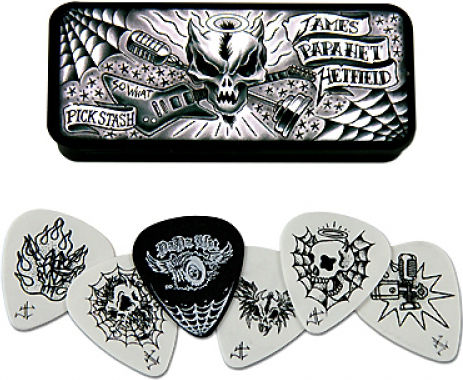 Dunlop Picks Guitar James Hetfield Pick Tin Thickness 0.88mm Set 6pcs