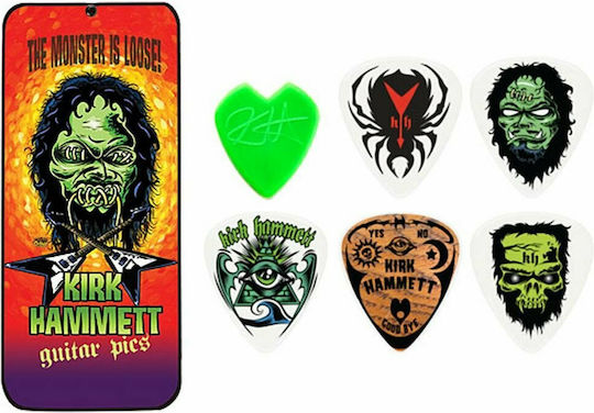 Dunlop Picks Guitar Kirk Hammett Pick Tin Thickness 0.88mm Set 6pcs