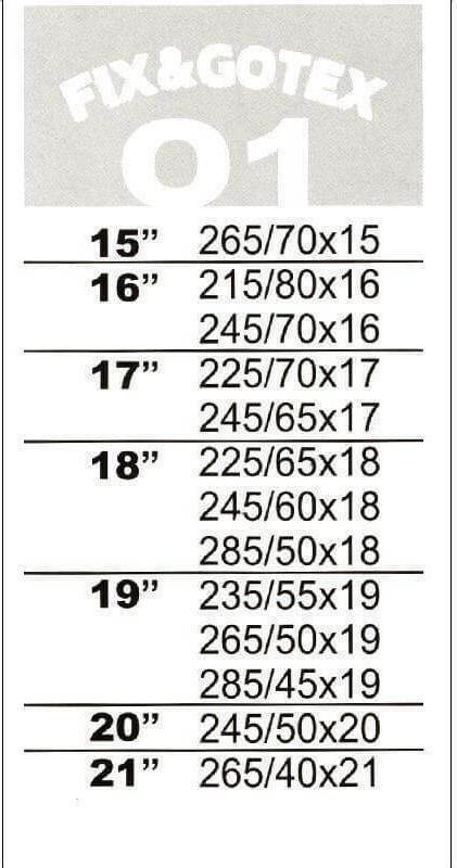 Chaussettes Neige - 4x4 - SUV - FIX&GOTEX XTREM - M1
