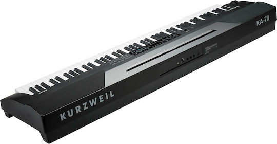 Kurzweil Ηλεκτρικό Stage Πιάνο KA-70 Set με 88 Ημιβαρυκεντρισμένα Πλήκτρα Ενσωματωμένα Ηχεία και Σύνδεση με Ακουστικά και Υπολογιστή Black
