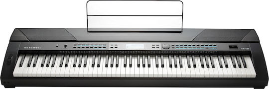 Kurzweil Elektrisch Bühne Klavier KA-120 mit 88 Gewichtet Tasten Eingebaute Lautsprecher und Anschluss an Kopfhörer Schwarz