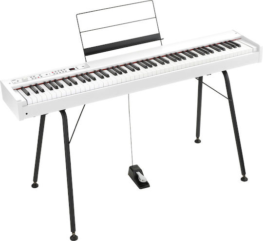 Korg Ηλεκτρικό Stage Πιάνο D1 με 88 Βαρυκεντρισμένα Πλήκτρα και Σύνδεση με Ακουστικά White