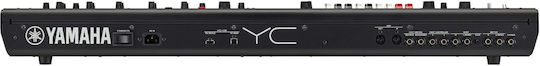 Yamaha Електрически Етап Пиано YC61 с 61 Полупретеглени Клавиши и Свързване със Слушалки и Компютър Черно