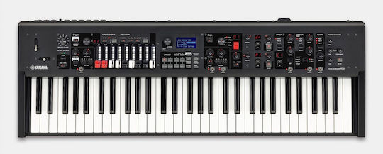 Yamaha Електрически Етап Пиано YC61 с 61 Полупретеглени Клавиши и Свързване със Слушалки и Компютър Черно