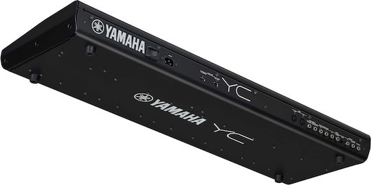 Yamaha Електрически Етап Пиано YC61 с 61 Полупретеглени Клавиши и Свързване със Слушалки и Компютър Черно
