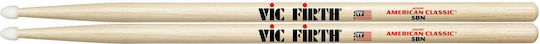 Vic Firth Hickory Drumsticks Drums American Classic 5B with Tip Shape Drop