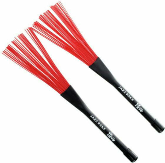Vic Firth Σκουπάκια Jazz Rake σε Κόκκινο Χρώμα