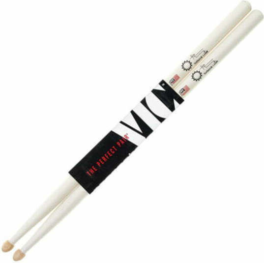 Vic Firth Hickory Drumsticks Drums Signature Series Thomas Lang with Tip Shape Drop in White Color