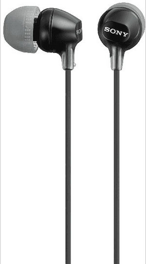 Sony In-ear headphones In Ear MDR-EX15LP Black