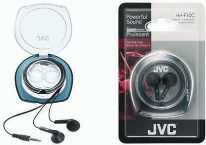 JVC In-ear headphones Earbuds HA-F10C Black