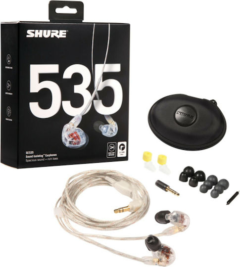 Shure Ακουστικά Ψείρες In Ear SE535 Διαφανή