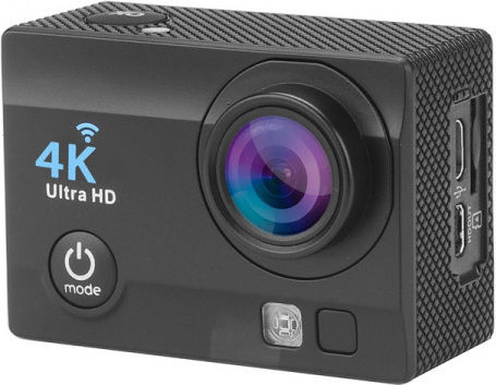 DV124 Action Camera 4K Ultra HD Υποβρύχια (με Θήκη) και Wi-Fi Μαύρη