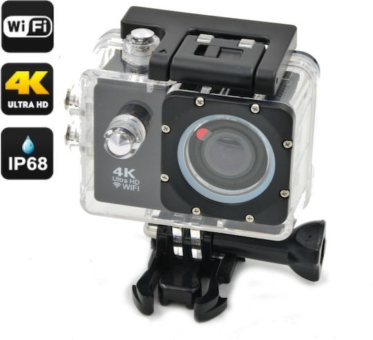 DV124 Action Camera 4K Ultra HD Υποβρύχια (με Θήκη) και Wi-Fi Μαύρη