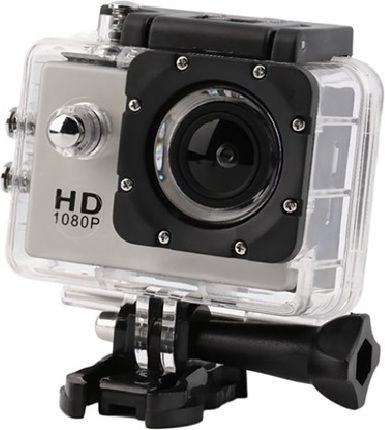Clever V1 Action Camera HD (720p) Υποβρύχια (με Θήκη) με Οθόνη Μαύρη