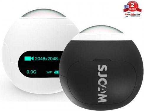 SJCAM SJ360 Action Camera 2K Λήψης 360° και Wi-Fi Μαύρη