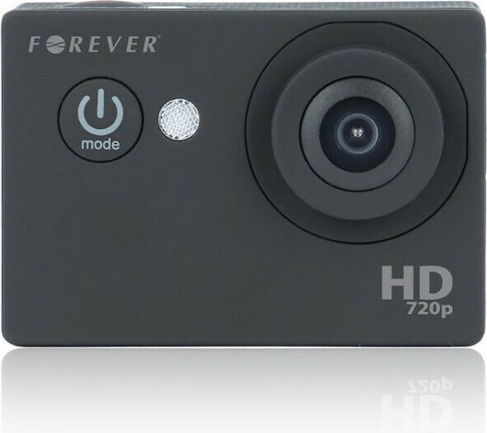 Forever SC-100 Cameră de Acțiune HD (720p) Subacvatică (cu Carcasă) cu Ecran 1.5" Neagră