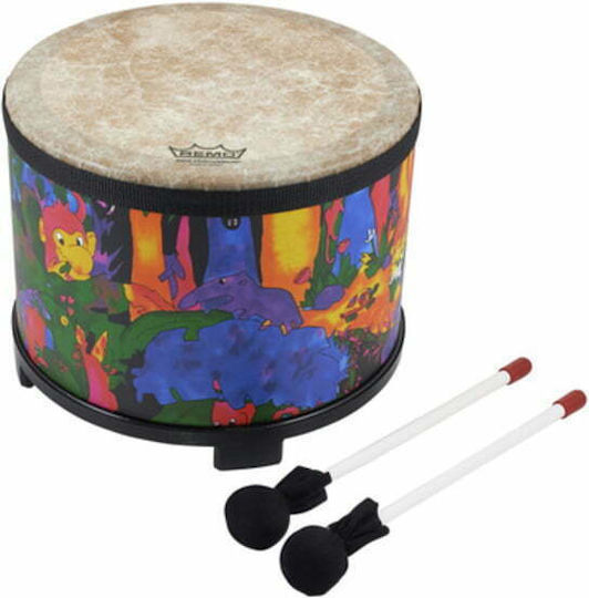 Remo Kids Percussion Floor Tom Drum-Fabric Rain Forest