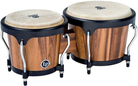 Latin Percussion Aspire Wood Bongos Jamjuree/Black