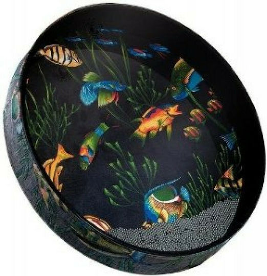 Remo Bendir Ocean Drum - Fish Graphic 16'' με Συνθετικό Δέρμα