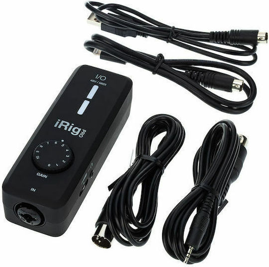 IK Multimedia iRig Pro I/O Εξωτερική Επαγγελματική Κάρτα Ήχου με Σύνδεση USB, Lightning