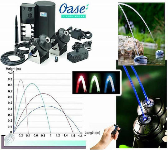 Oase AS50191 Συντριβάνι Σετ με Φωτισμό LED 21.5x18x30.5cm