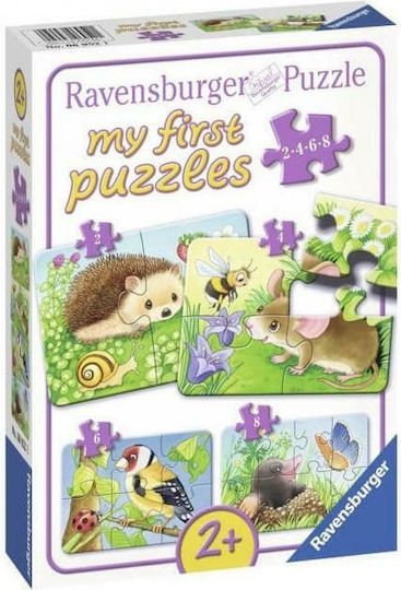 Kinderpuzzle Tiere im Garten für 2+ Jahre alt+ Jahre 20pcs Ravensburger