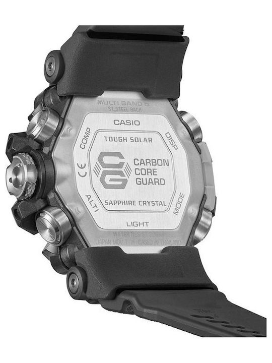 Casio G-Shock Mudmaster Men's Watch 55mm Solar with Green Rubber Strap