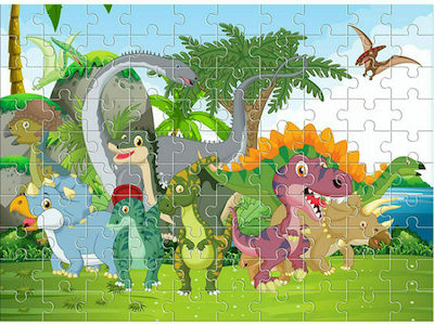 Kids Puzzle Δεινόσαυροι for 6++ Years 100pcs Luna