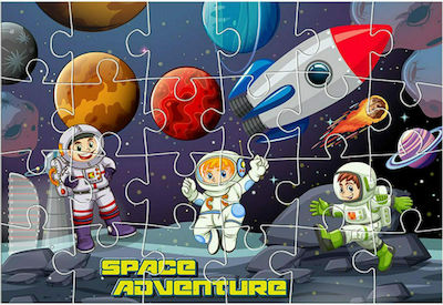 Kids Puzzle Διάστημα με 3 Αφίσες Χρωματισμού for 6++ Years 24pcs Luna