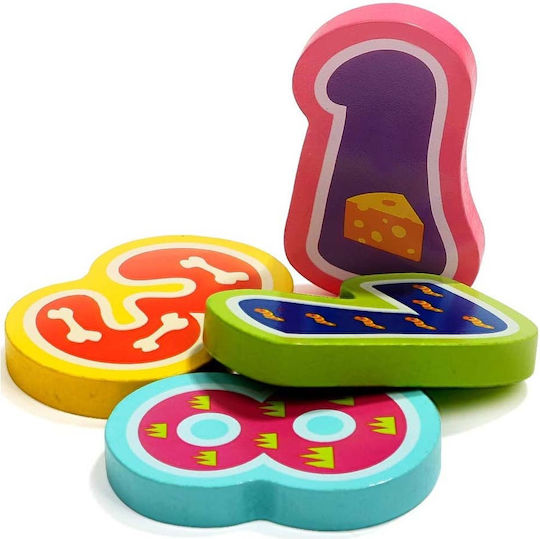 Wooden Kids Peg Puzzle Animals Numbers 10pcs Top Bright