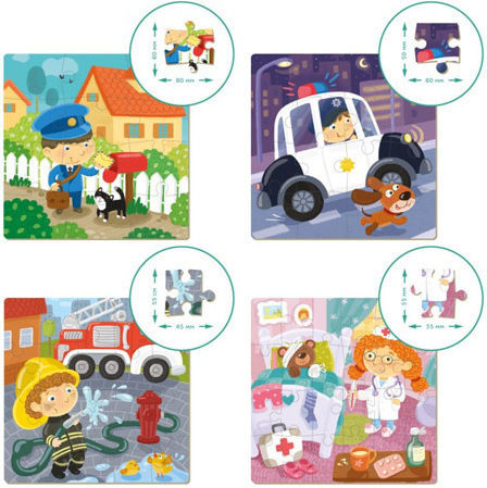Παιδικό Puzzle Επαγγέλματα για 3+ Ετών 72pcs Dodo