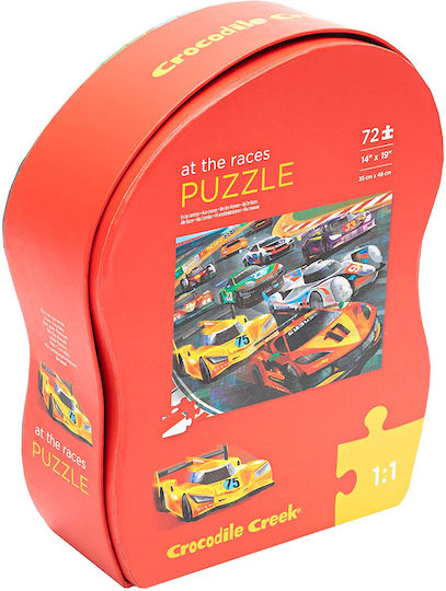 Kids Puzzle Racing Vehicles for 6+ years old+ Years 72pcs Crocodile Creek