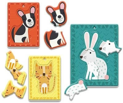 Kids Puzzle Dudu Animals for 2+ years+ Years 9pcs Ludattica