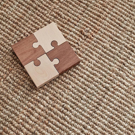 Puzzle Din Lemn Pentru Copii Pegged Pentru 1+ Ani 4 Piese Kids Concept