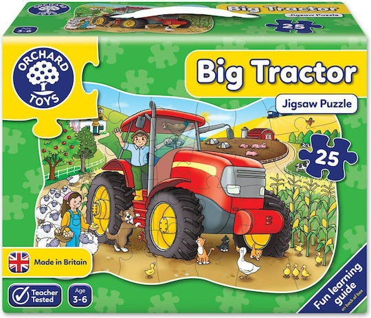 Παιδικό Puzzle Big Tractor για 3+ Ετών 25pcs Orchard