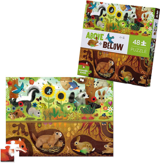 Παιδικό Puzzle Ζώα του Δάσους για 4+ Ετών 48pcs Crocodile Creek