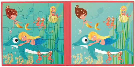 Παιδικό Puzzle Magnetic Puzzle Book Mermaid για 3+ Ετών 40pcs Scratch Europe