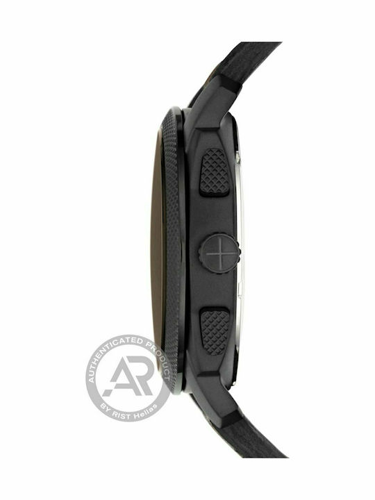 Fossil FS4656 Ρολόι Μπαταρίας με Δερμάτινο Λουράκι