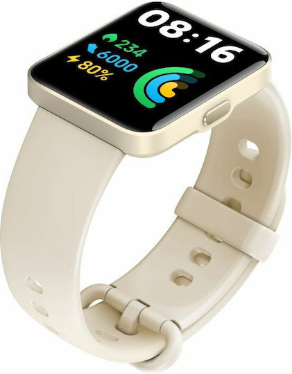 Xiaomi Redmi Watch 2 Lite 42mm Wasserdicht mit Pulsmesser (Beige)