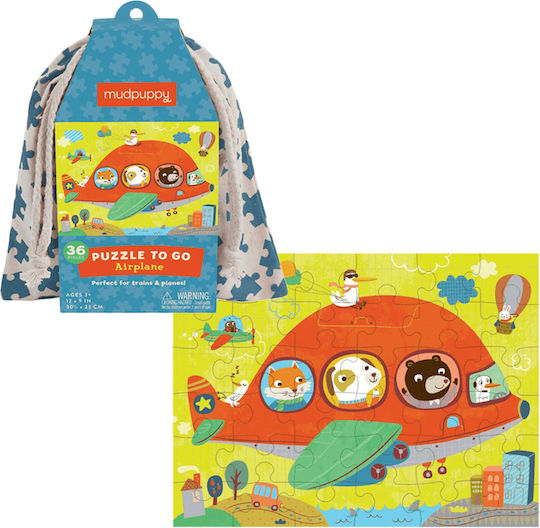 Kids Puzzle Airplane to Go for 3+ years+ Years 36pcs Mudpuppy