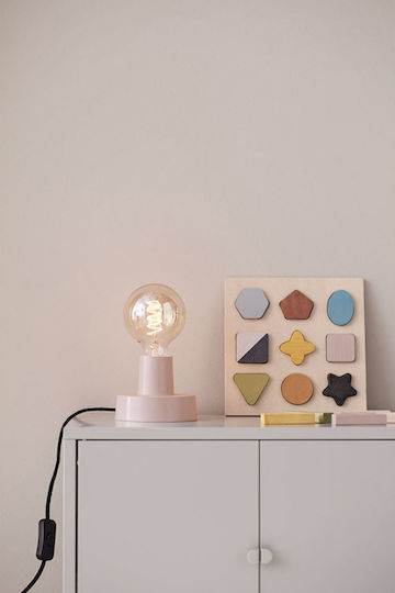 Lemnos Puzzle pentru Copii cu Îmbinări Forme Geometrice 9buc Kids Concept