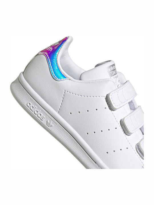 Stan Smith STAN SMITH CF C Kids Sneakers with Scratch Cloud White / Silver Metallic